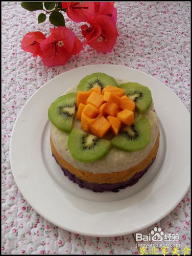 怎样制作三色薯泥蛋糕