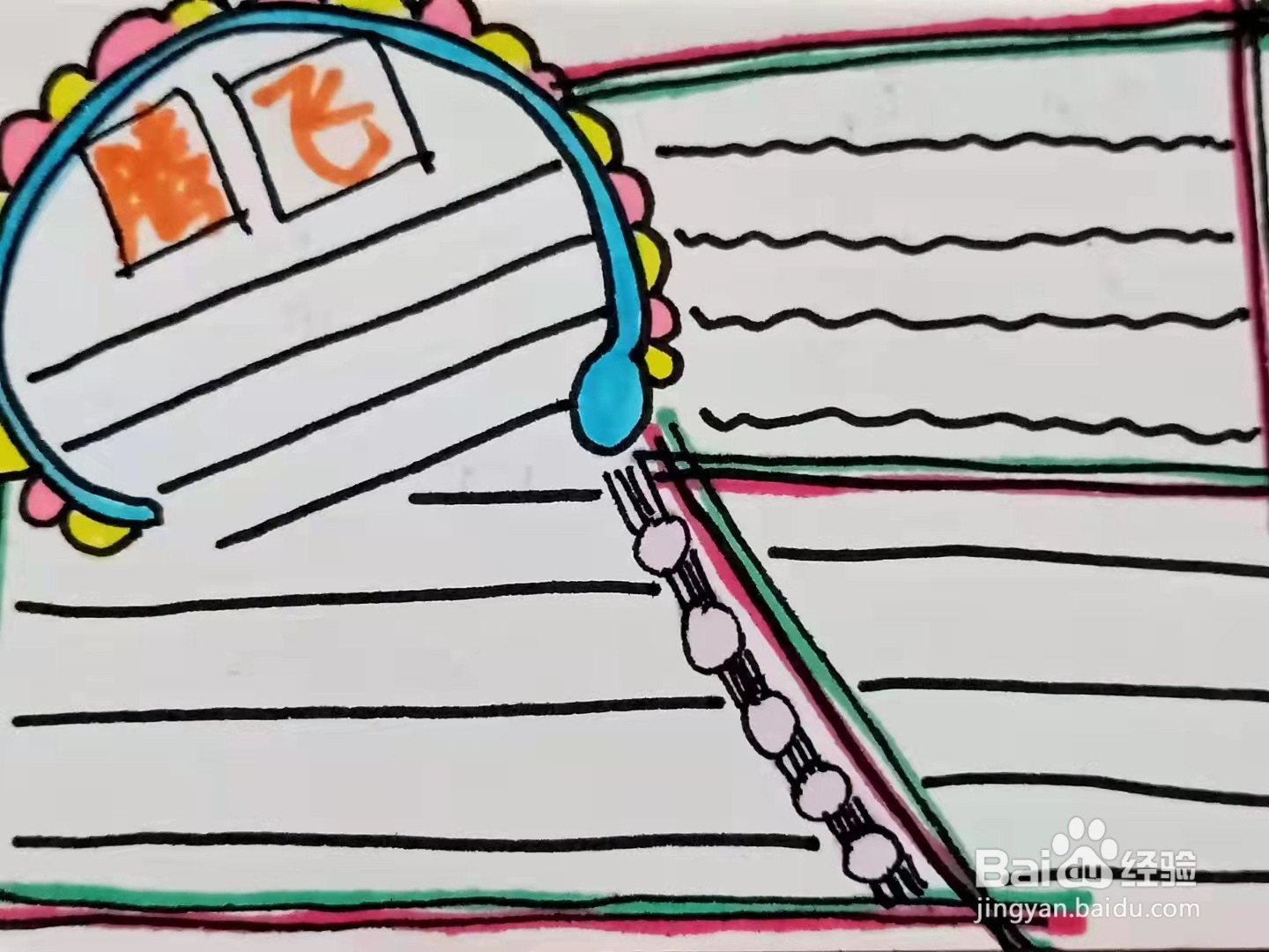 怎样画“腾飞”的手抄报