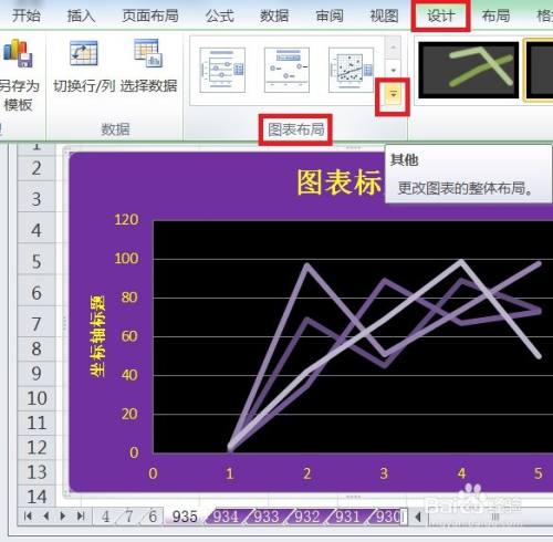 EXCEL带直线的散点图显示布局7效果