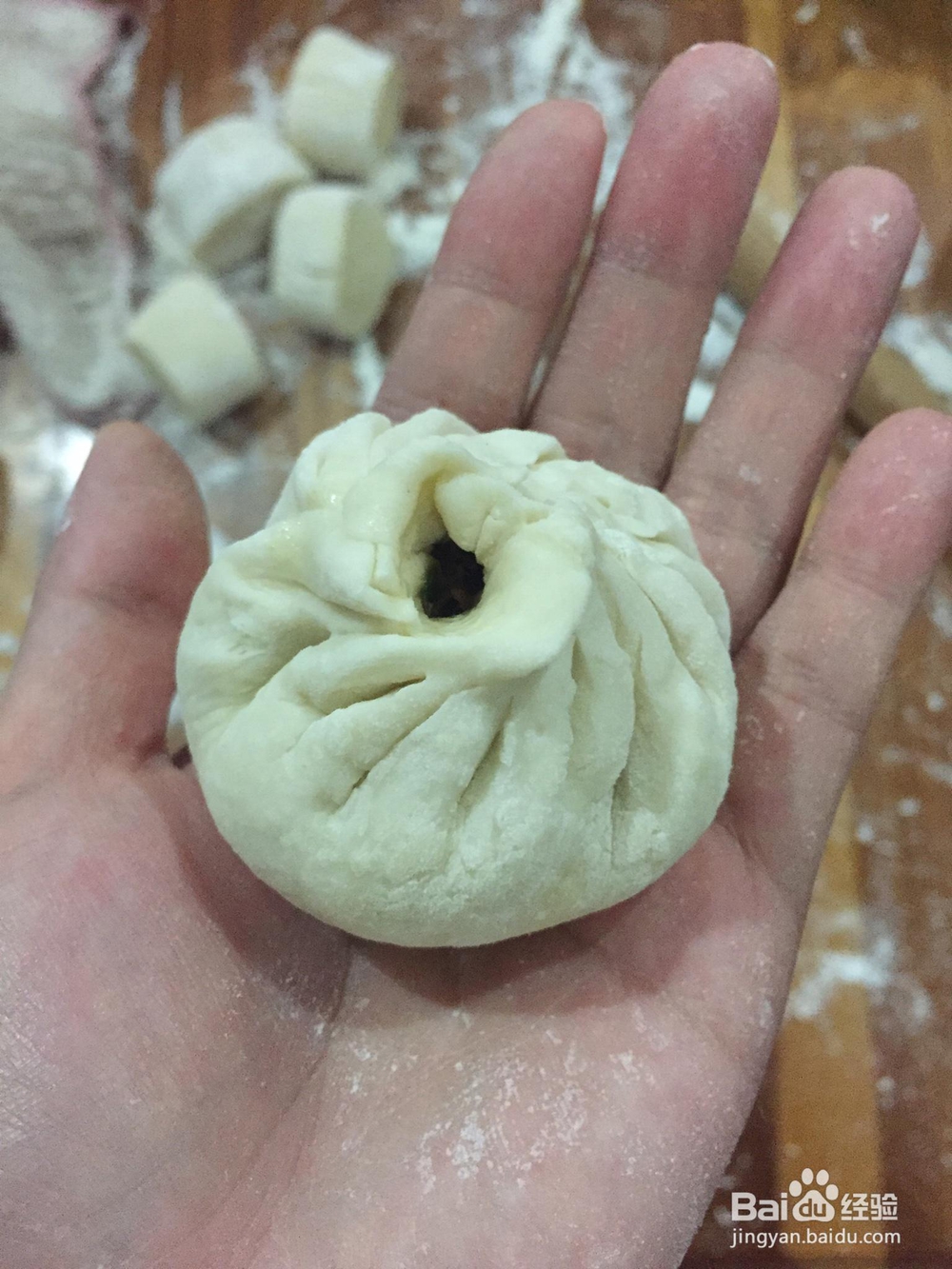 小白也能做芽菜肉包