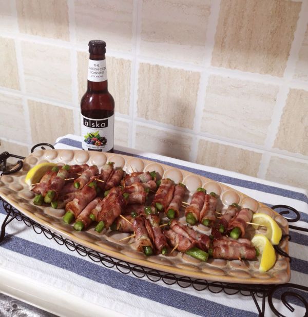 香煎培根芦笋卷