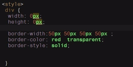 详解css画一个三角形