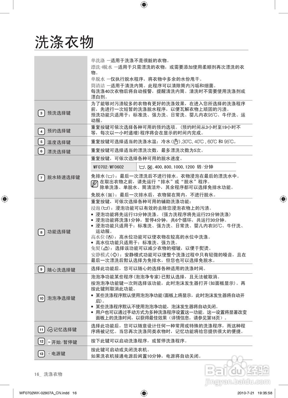 三星XQG60-0602WKR洗衣机使用说明书:[2]