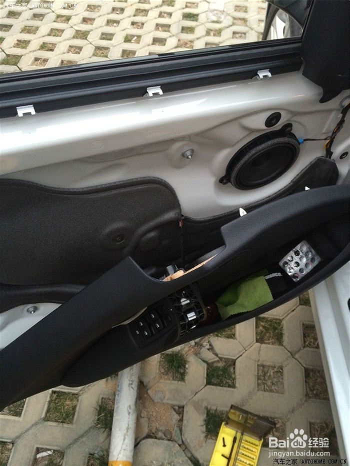 宝马高音头 宝马5系改哈曼卡顿高音头施工实拍