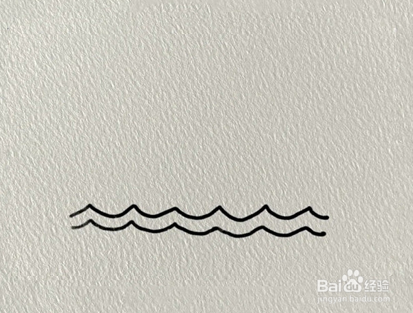 海上的灯塔风景简笔画教程