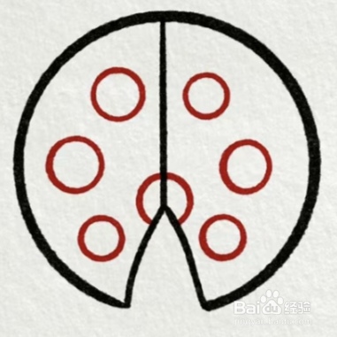 幼儿简笔画-七星瓢虫怎么画