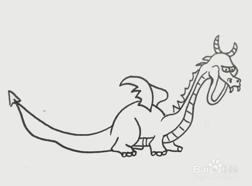 怎样画帅气的飞龙
