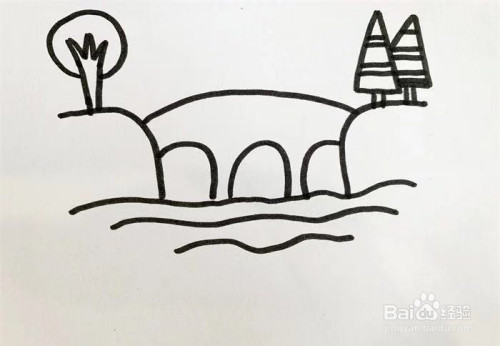 都江堰简笔画怎么画