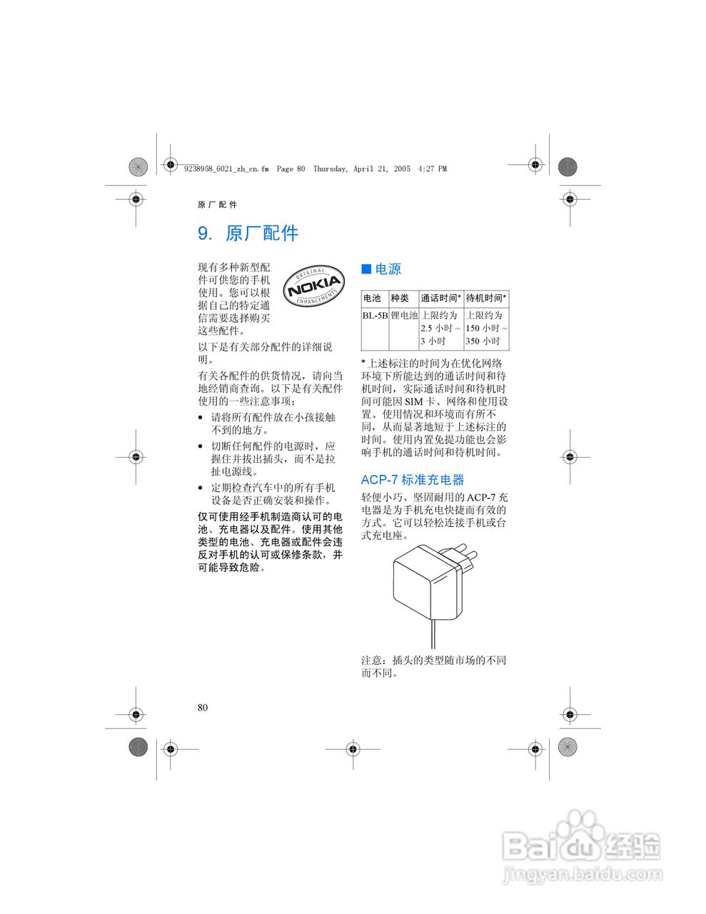 诺基亚6021手机使用说明书:[10]