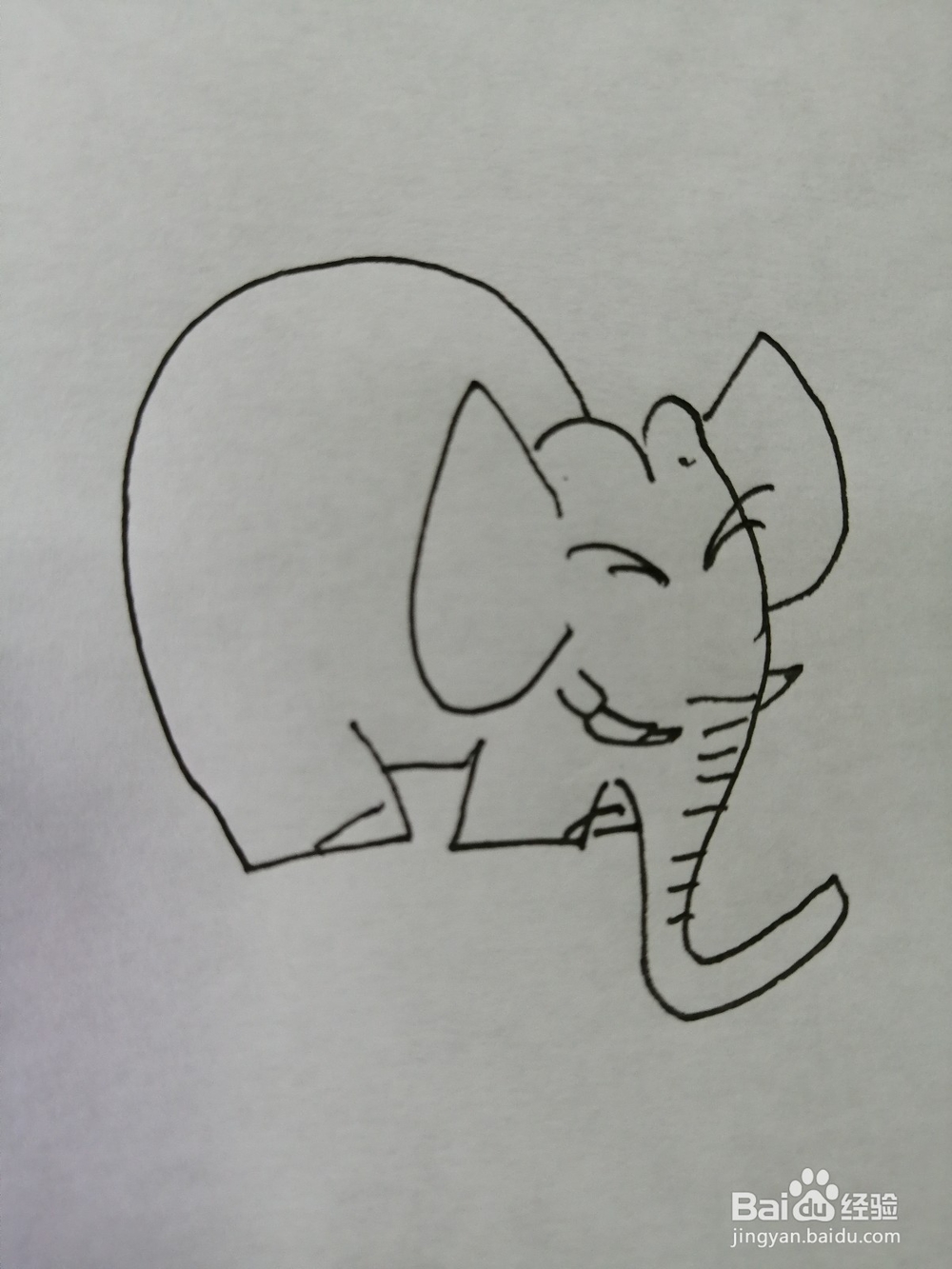 简笔画大象怎么画