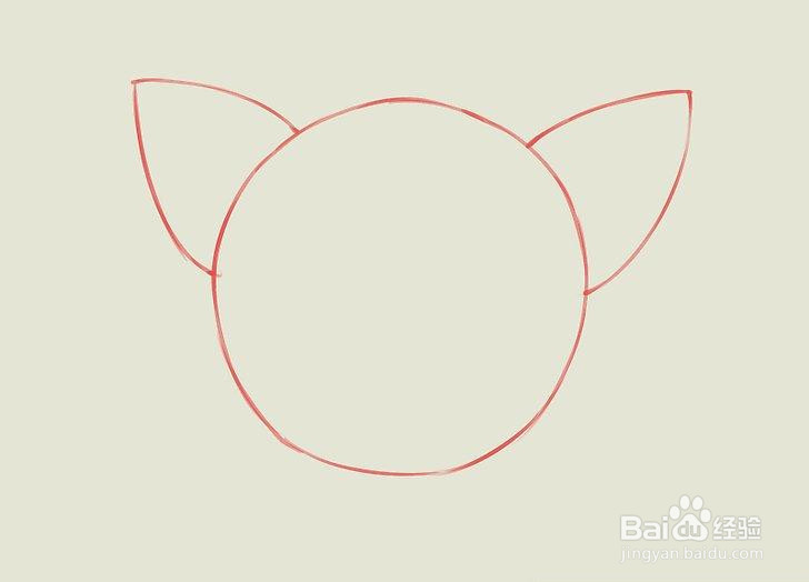 如何画一个动画猫女孩