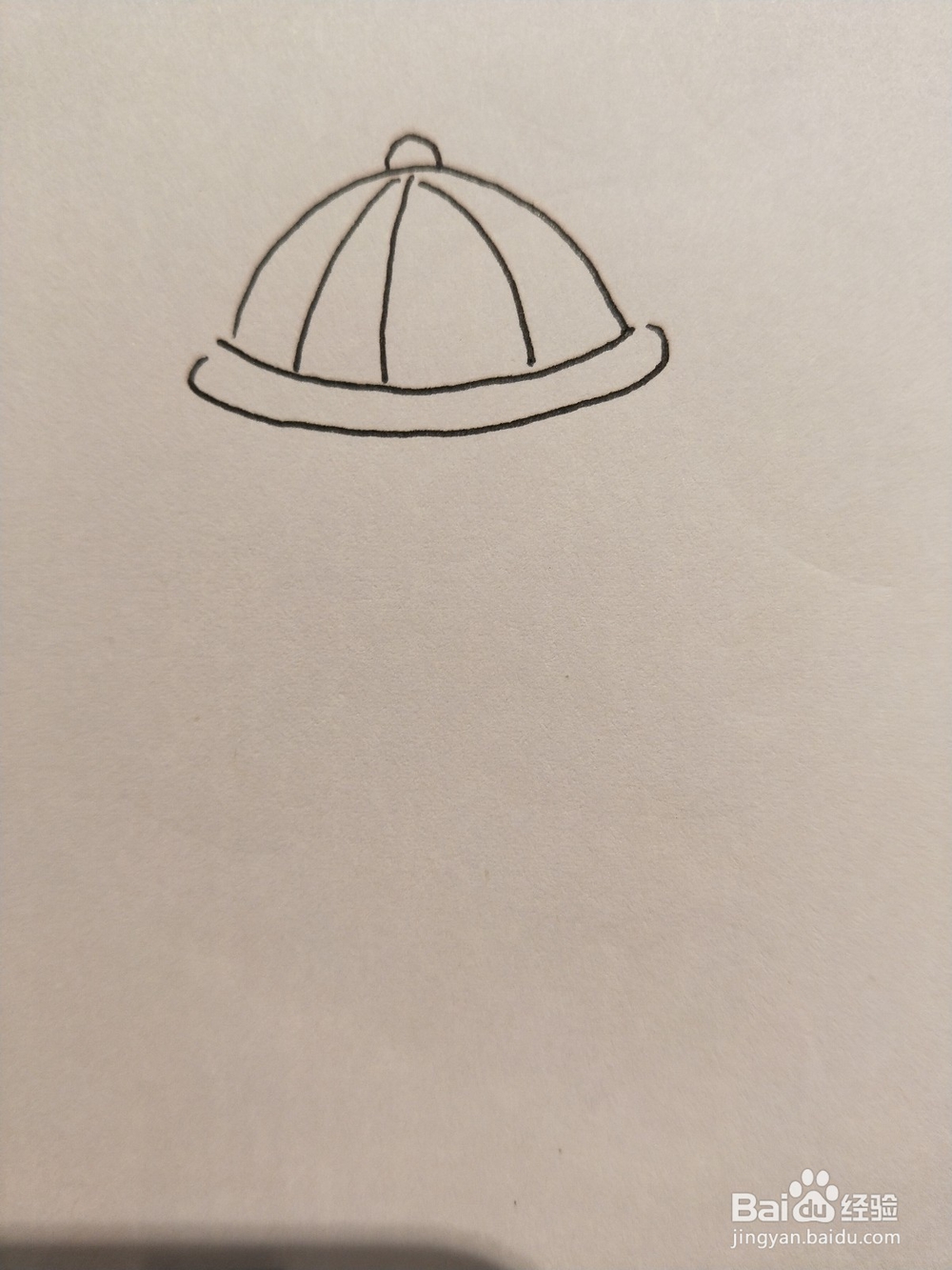 怎样画简笔画——戴帽子的小女孩