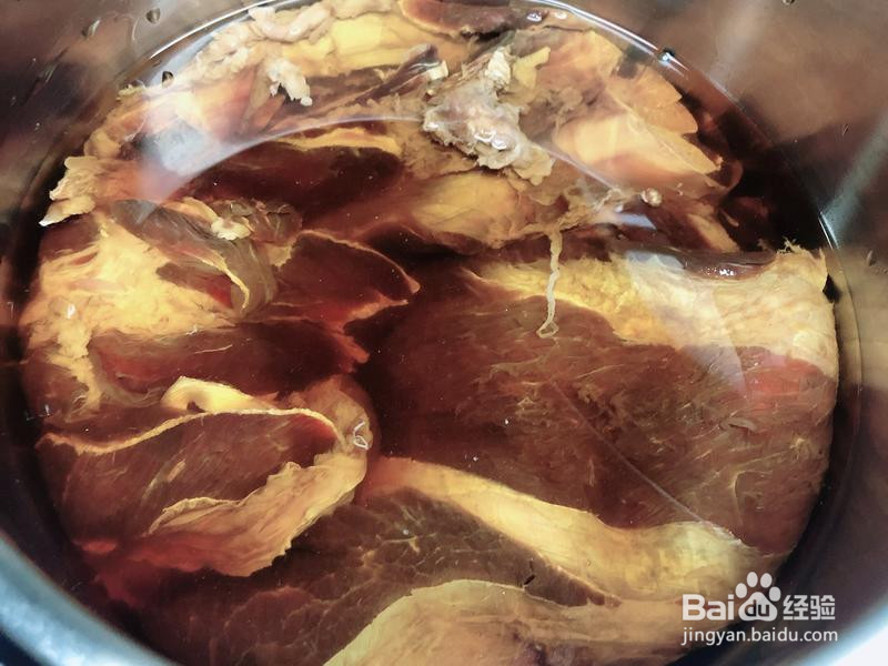 茶香酱牛肉的做法