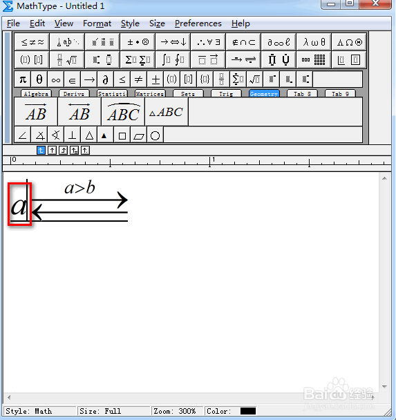MathType怎么输入上编辑的双向反箭头