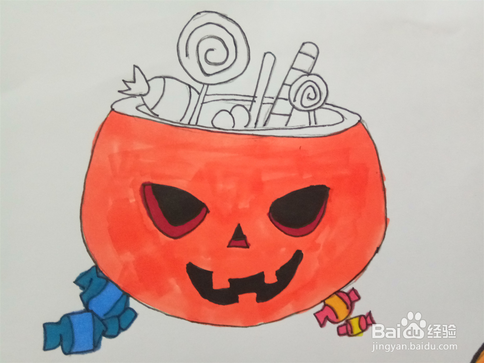 万圣节简笔画怎么画？