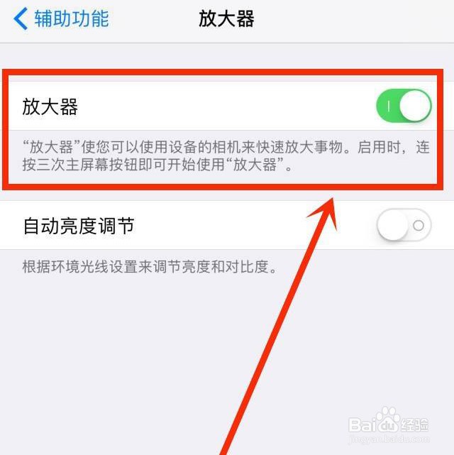 苹果手机放大镜功能在哪里