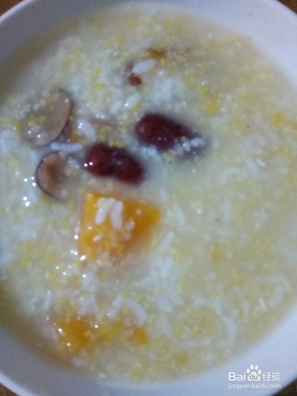 枣干地瓜两参粥