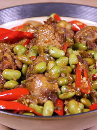 毛豆烧鸡的做法