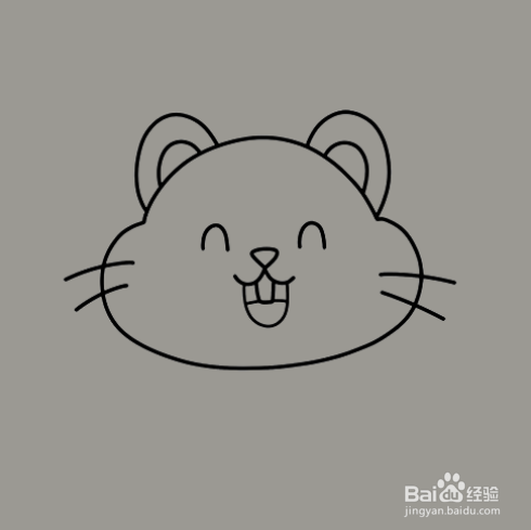 如何手工画卡通老鼠的简笔画?