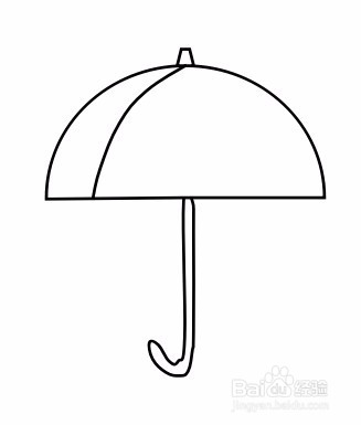 画雨伞的简笔画