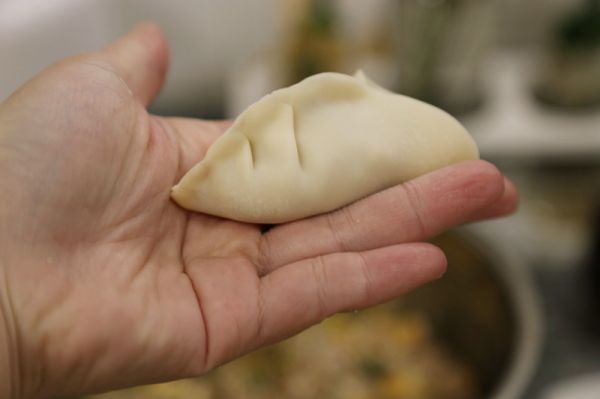 莲藕玉米芹菜肉饺子