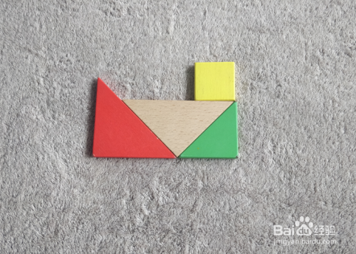 火车头用七巧板怎么拼?