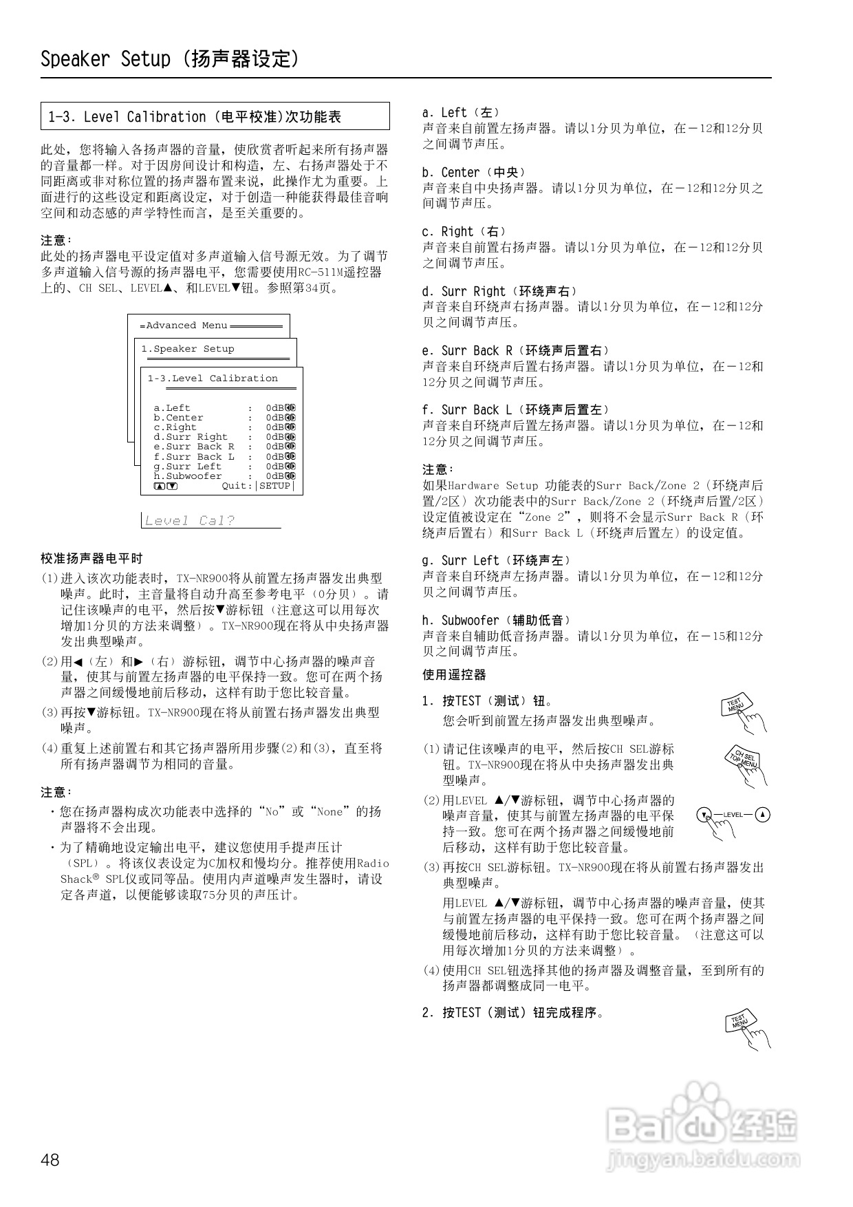 安桥AV接收机TX-NR900型使用说明书:[3]