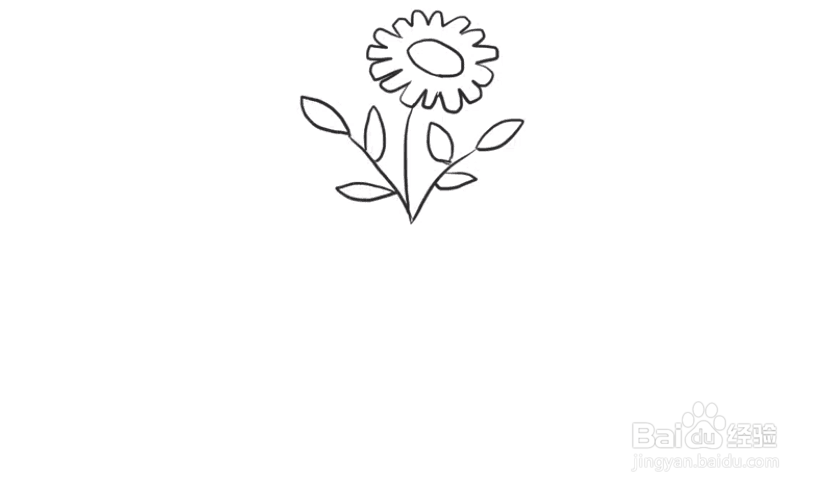 花瓶与花的简单画法