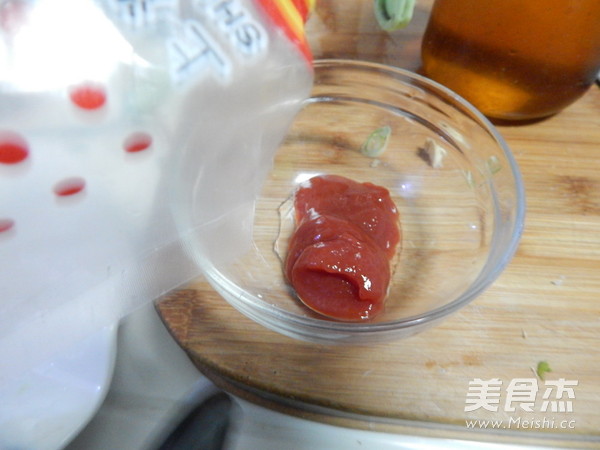 茄汁藕条的做法