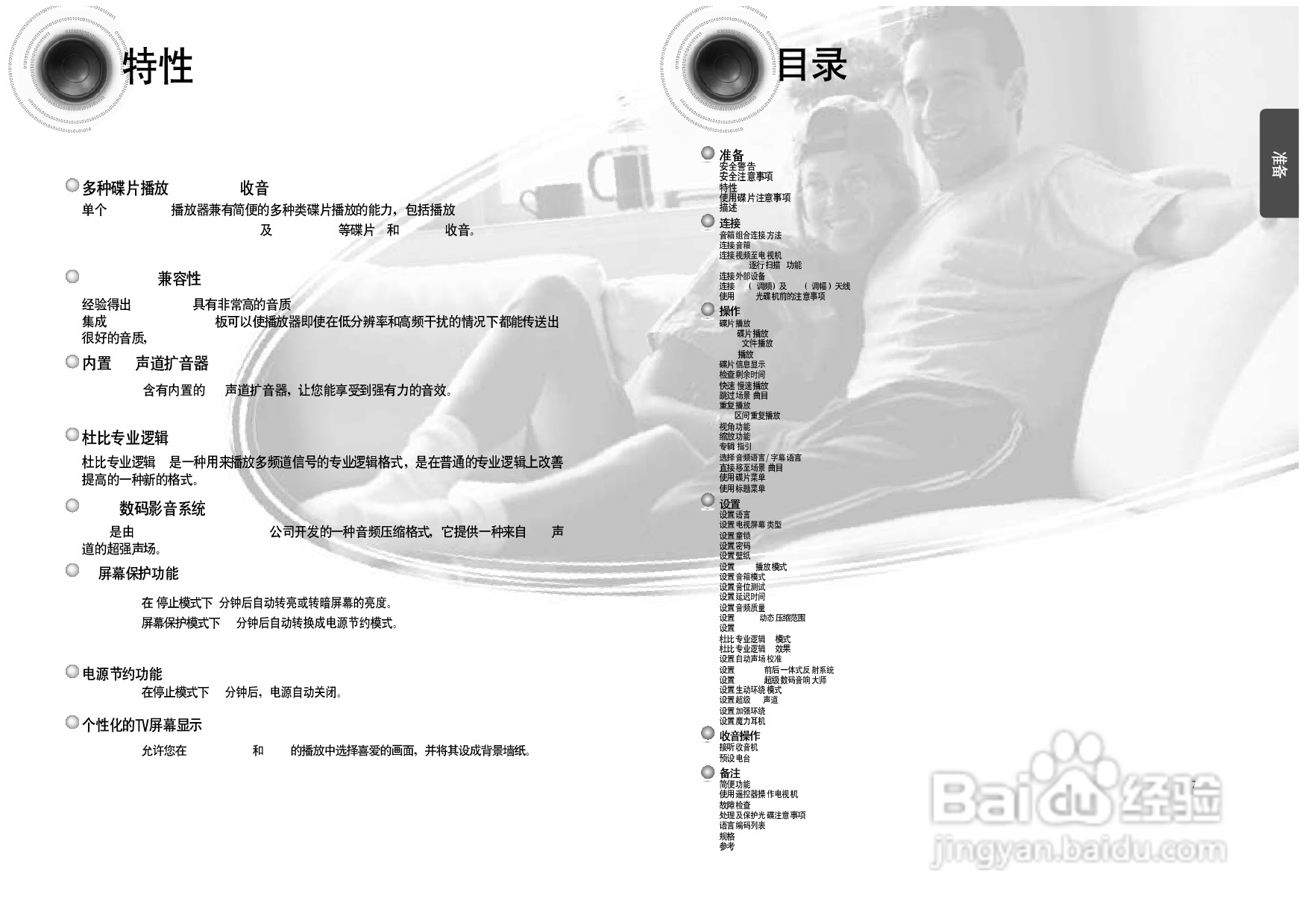 三星HT-DS960家庭影院使用说明书:[1]