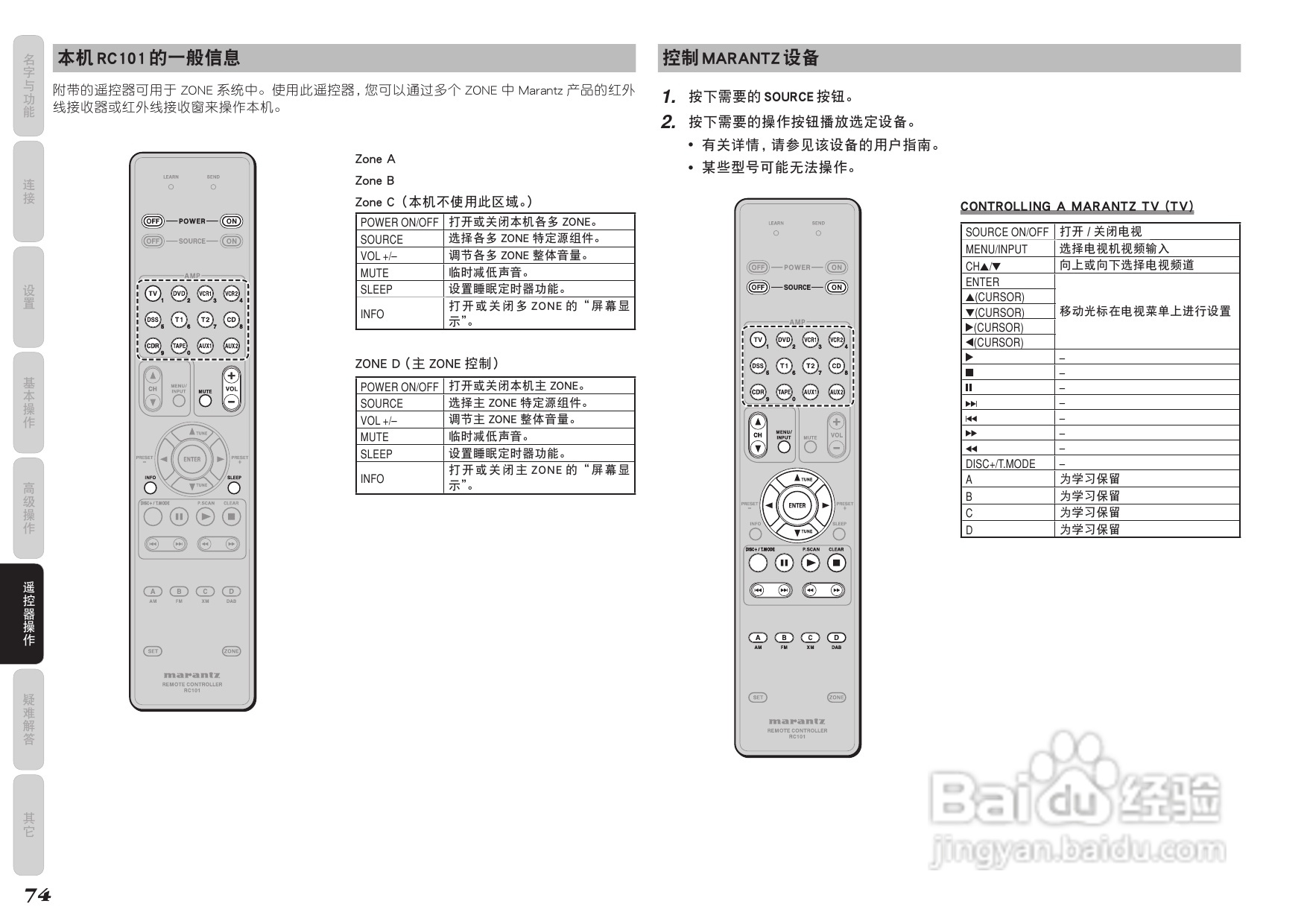 马兰士av8003功放使用说明书:[4]