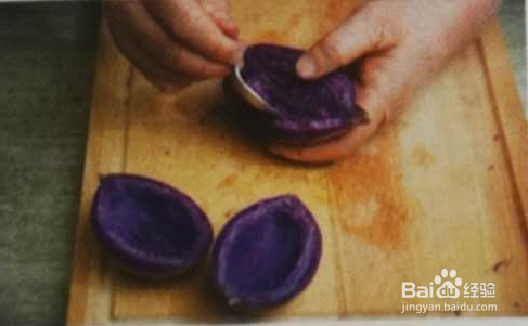 如何制作苹果紫薯船?