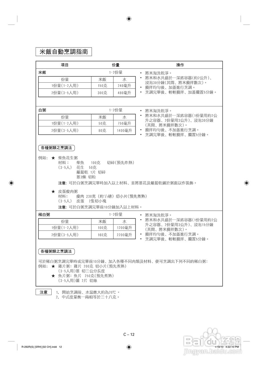 声宝R-292R(S)型微波炉说明书:[1]