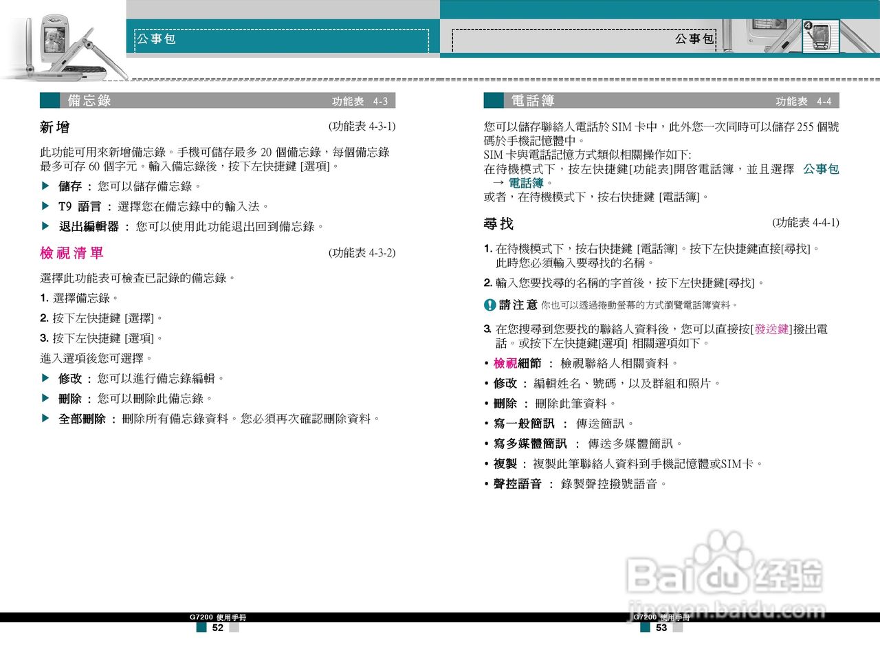 LG G7200手机使用手册:[3]
