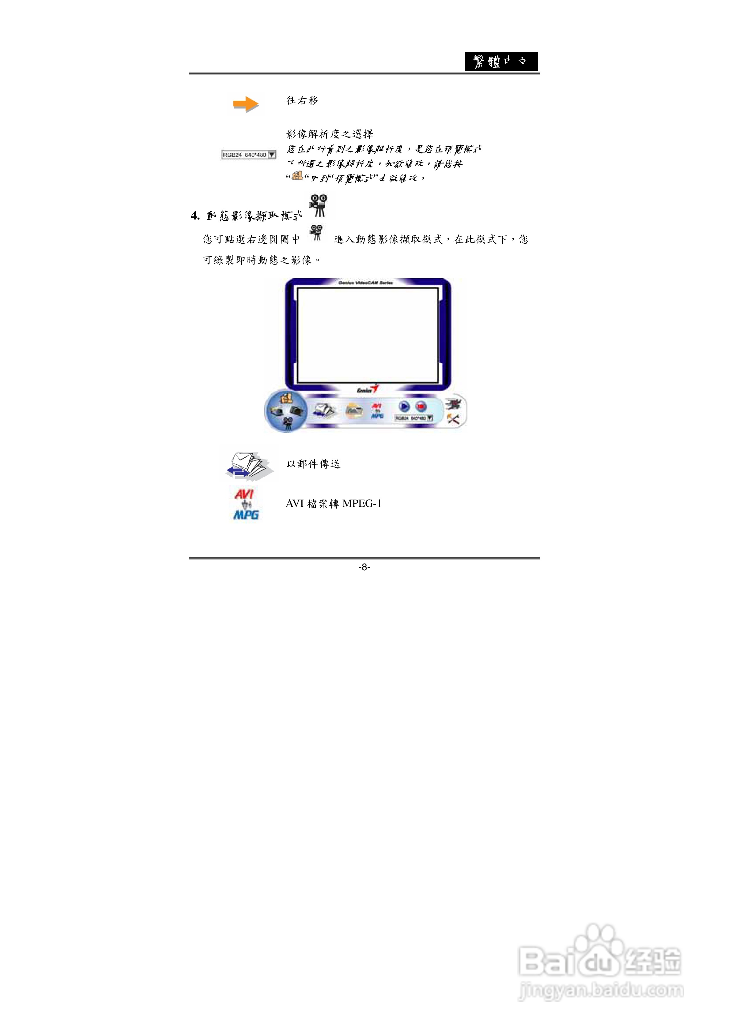 昆盈Video CAM EYE摄像头使用说明书