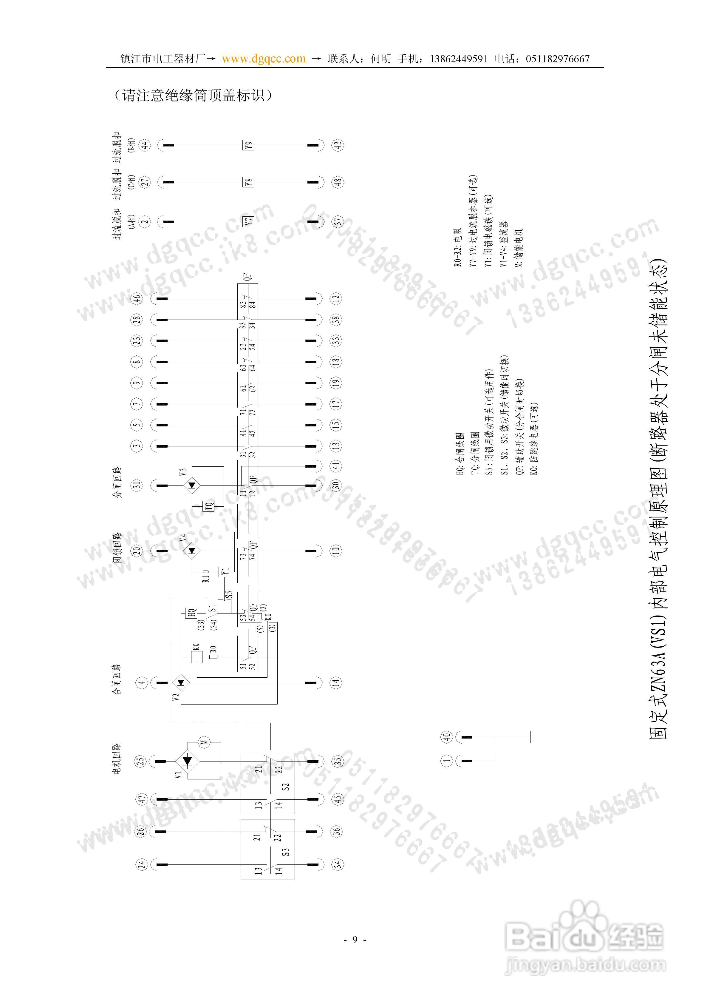 ZN63A（VS1）-12户内高压真空断路器安装使用说明书