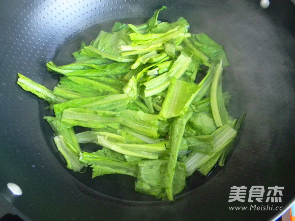 白灼油麦菜的做法