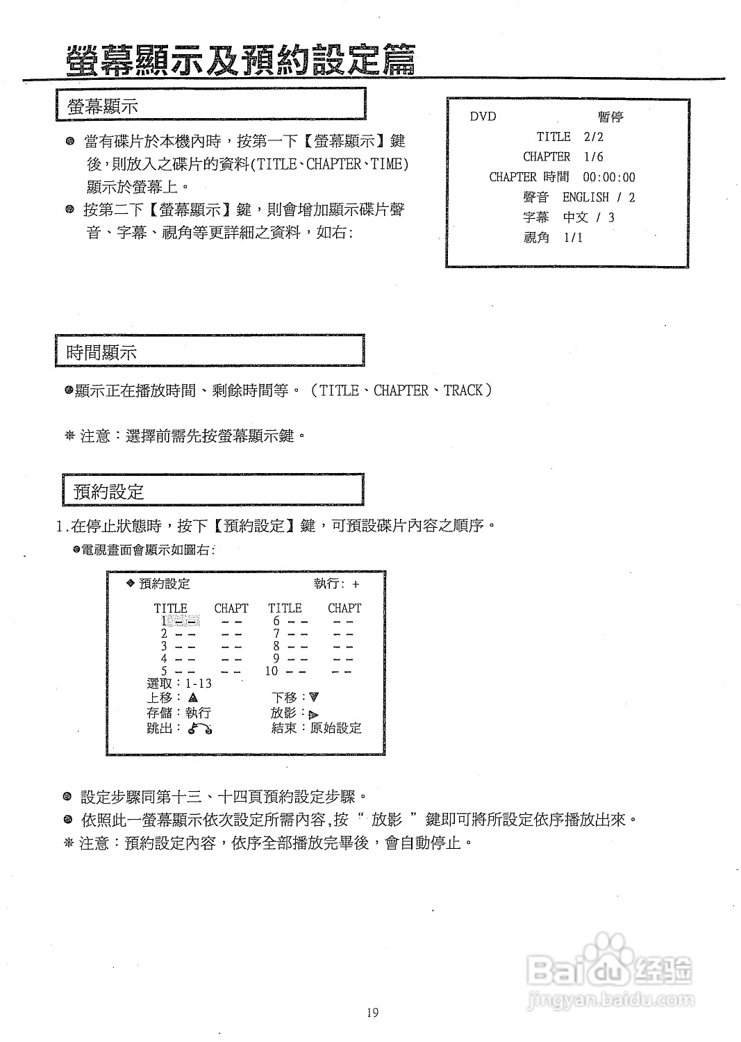 声宝DVD3型DVD播放机说明书:[1]