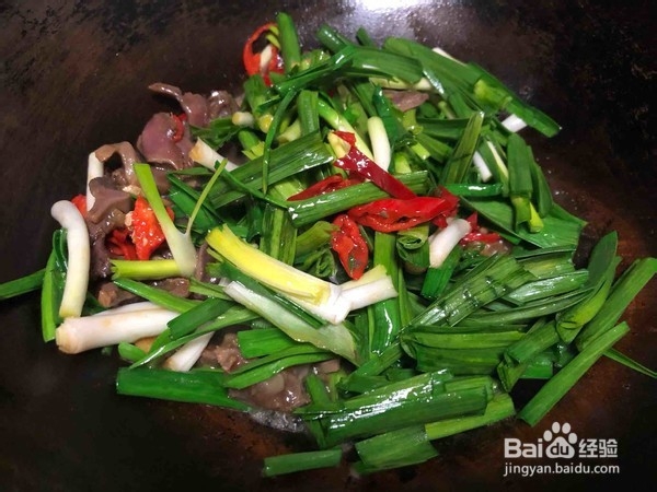 美味大蒜炒鸭肫