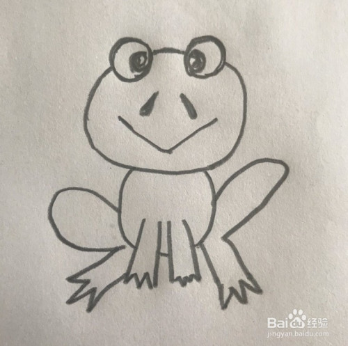 【简笔画】青蛙的分步画法