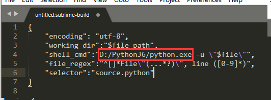 sublime配置python环境