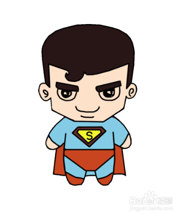 卡通简笔画:超人