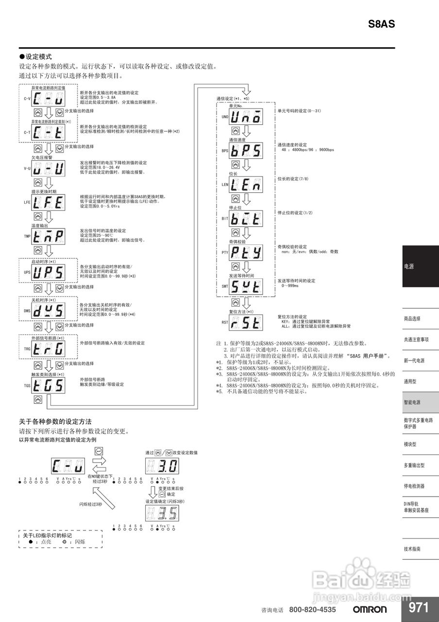 omron S8AS智能电源说明书:[2]
