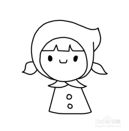 卡通简笔画：小红帽