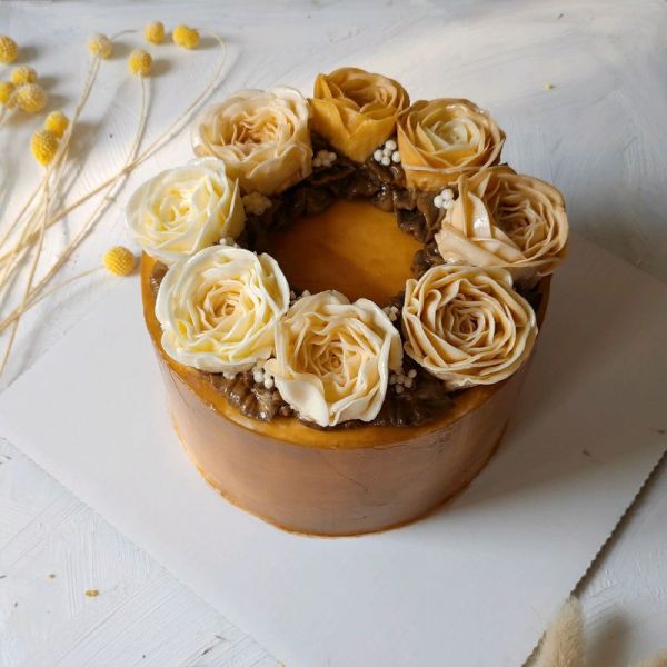 奶油霜裱花蛋糕