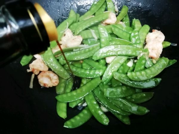 下饭菜……荷兰豆炒虾仁