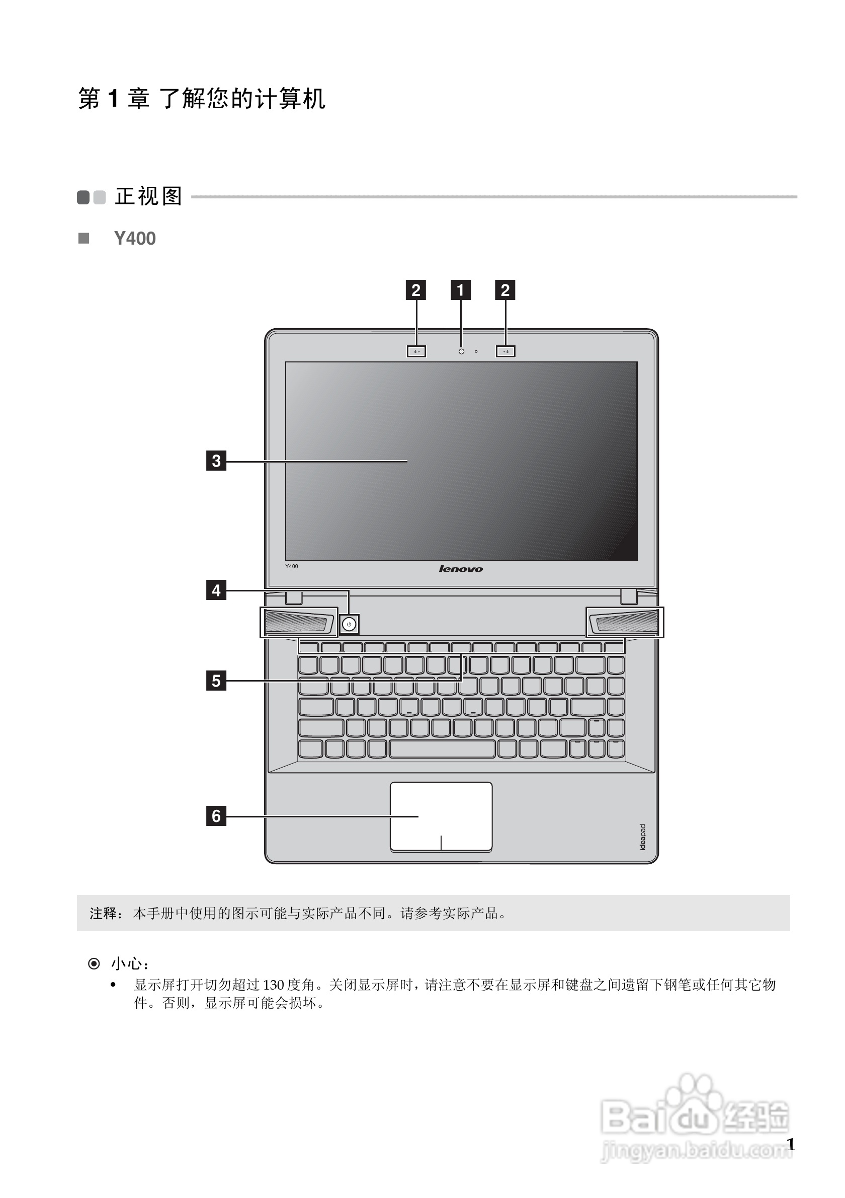 联想Y500笔记本电脑使用说明书:[1]