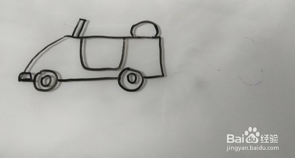 简笔画——怎么画简笔画跑车