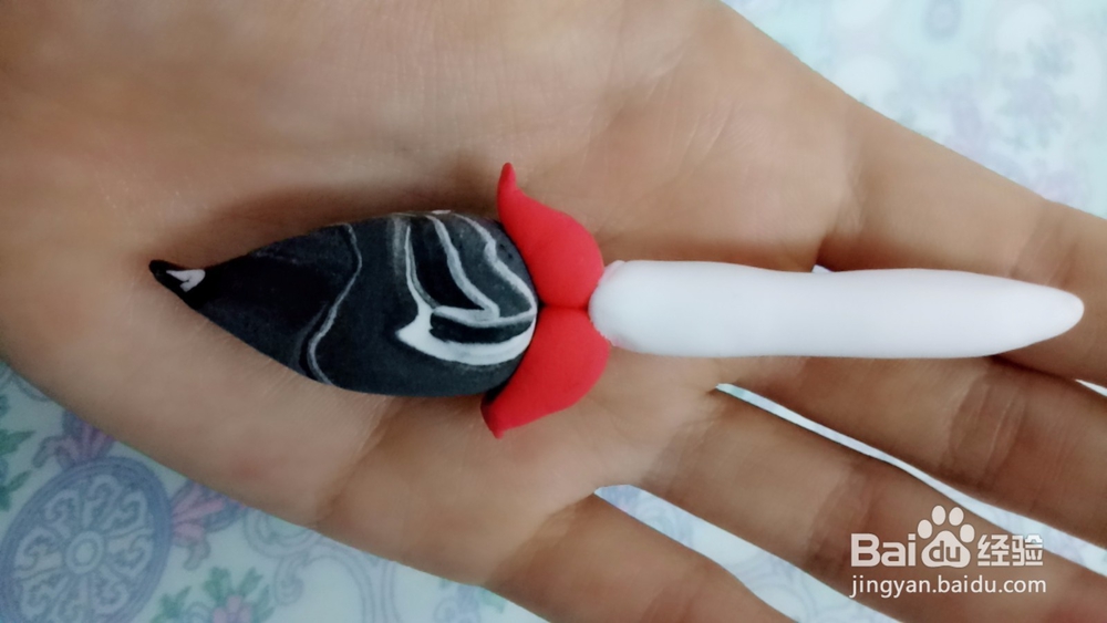 制作黏土毛笔教程