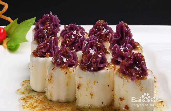 蓝莓山药的做法